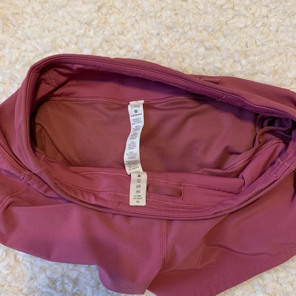 Lululemon Speed Up shorts size 2 2.5” length